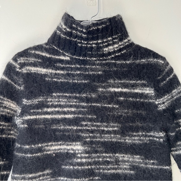 Banana Republic Spacedye Rib T Alpaca Wool Blend Pullover Turtleneck Sweater - Picture 7 of 11